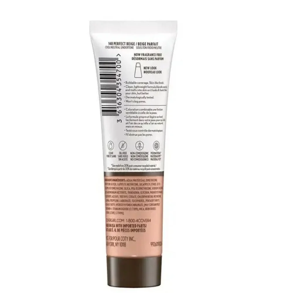 COVERGIRL Clean Invisible Foundation - 148 Perfect Beige